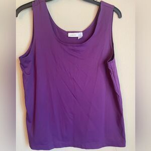 Chicos Size 2 purple layering cami fits XL